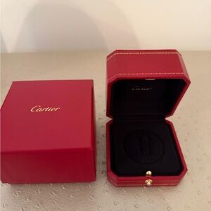 Cartier Red and Gold Jewelry Box
